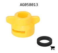 AGCO AG058013 Быстросъемный колпачок Hardi для овальных форсунок, желтый