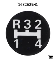 AGCO 1682629M1 Наклейка с символом трансмиссии