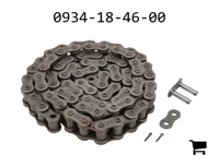 AGCO 0934-18-46-00 Роликовая цепь 16B (Европейский стандарт), 78 звеньев, шплинтованная