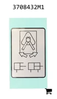 AGCO 3708432M1 Наклейка панели управления