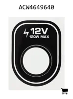 AGCO ACW4649640 Наклейка блока предохранителей кабины