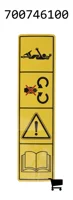 AGCO 700746100 Предупреждающая наклейка
