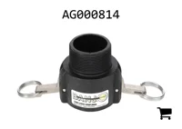 AGCO AG000814 Соединитель кулачковый 2" с внутренней резьбой и наружной резьбой 2"