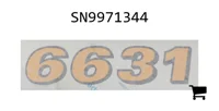 AGCO SN9971344 Наклейка 6631