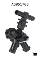 AGCO AG051706 Тройник корпуса двойной форсунки, 1/2"