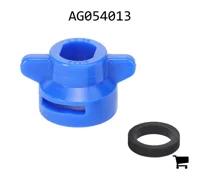 AGCO AG054013 Быстросъемный колпачок Hardi для овальных форсунок, синий