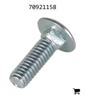 AGCO 70921158 Болт каретный с круглой головкой и квадратным подголовком