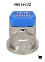 AGCO AG050332 Двухструйный наконечник TwinJet из нержавеющей стали, плоский, 40°, размер 03