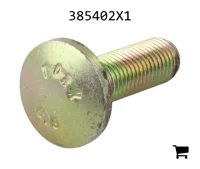 AGCO 385402X1 Болт каретный с круглой головкой и квадратным подголовком