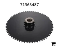 AGCO 71363487 Звездочка в сборе, 64 зуба, с подшипниками