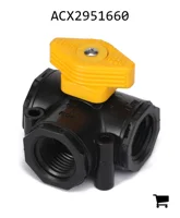 AGCO ACX2951660 Микро-клапан боковой загрузки AGCO ½" FNPT с фиксатором и уплотнениями FKM