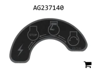 AGCO AG237140 Наклейка замка зажигания