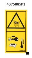 AGCO 4375885M1 Предупреждающая наклейка