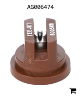 AGCO AG006474 Наконечник распылителя Visiflo, плоский, нержавеющая сталь, размер 05, 80⁰