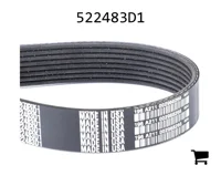 AGCO 522483D1 Поликлиновой ремень, профиль PK8