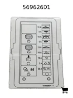 AGCO 569626D1 Наклейка панели предохранителей