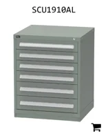 AGCO SCU1910AL Шкаф для хранения с 6 ящиками и 144 отделениями