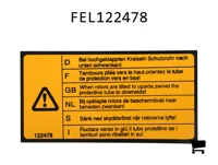 AGCO FEL122478 Декаль