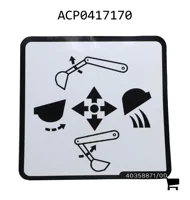 AGCO ACP0417170 Декаль