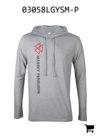 AGCO 03058LGYSM-P Футболка с длинным рукавом и капюшоном Massey Ferguson