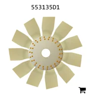 AGCO 553135D1 Лопасть вентилятора, 11 лопастей