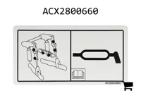 AGCO ACX2800660 Наклейка о смазке