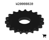 AGCO W20008020 Звездочка X-серии для цепи с шагом 80