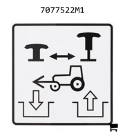 AGCO 7077522M1 Наклейка 4WD