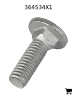 AGCO 364534X1 Болт каретный с круглой головкой и квадратным подголовком