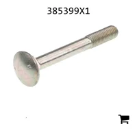 AGCO 385399X1 Болт каретный с круглой головкой и квадратным подголовком