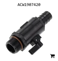 AGCO ACW1907420 Микро клапан ¾" с штуцером под шланг X ¾" NPT с наружной резьбой