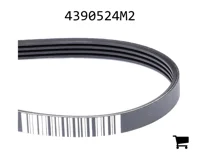 AGCO 4390524M2 Поликлиновой ремень, профиль PK4