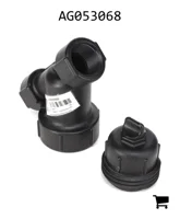 AGCO AG053068 Крышка корпуса сетчатого фильтра AGCO с дренажом, 1-1/4"