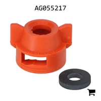 AGCO AG055217 Быстросъемный колпачок TeeJet с круглым отверстием и установочным выступом, оранжевый