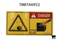 AGCO 700744952 Предупреждающая наклейка об опасности поражения электрическим током