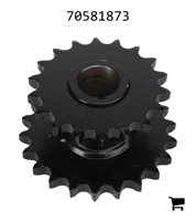 AGCO 70581873 Звездочка привода, в сборе, главный привод, двойная, 18 зубьев, 22 зуба