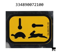 AGCO 334890072100 Маркировочная табличка