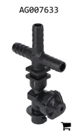 AGCO AG007633 Одинарный крестообразный корпус распылителя с обратным клапаном, 1/2"