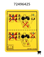 AGCO 72496425 Маркировочная табличка