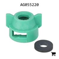 AGCO AG055220 Быстросъемный колпачок TeeJet с круглым отверстием и установочным выступом, зеленый