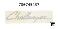 AGCO 700745437 Наклейка Challenger