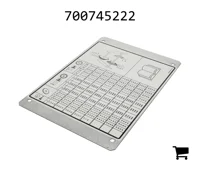 AGCO 700745222 Наклейка нормы высева