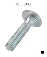 AGCO 385384X1 Болт каретный с круглой головкой и квадратным подголовком