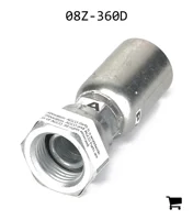 AGCO 08Z-360D Фитинг прямой обжимной с вращающейся гайкой BSPP 60°