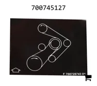 AGCO 700745127 Информационная наклейка