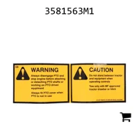 AGCO 3581563M1 Наклейка безопасности