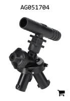 AGCO AG051704 Тройник корпуса двойной форсунки, 3/4"