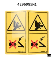 AGCO 4296985M1 Предупреждающая наклейка
