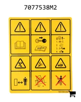 AGCO 7077538M2 Декаль