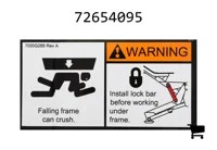 AGCO 72654095 Декаль